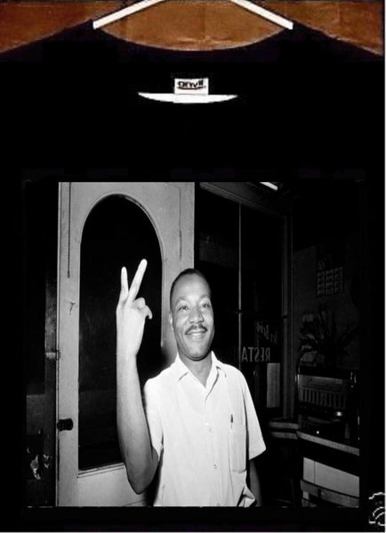 Martin Luther King Jr Makes Peace Sign T Shirt