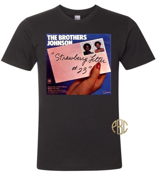 The Brothers Johnson T Shirt; The Brothers Johnson Strawberry Letter Tee