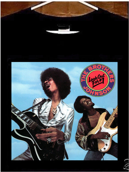 The Brothers Johnson T Shirt; The Brothers Johnson Look Out For #1 Tee