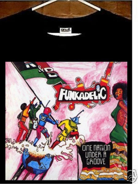 Funkadelic T shirt; Funkadelic One Nation Under The Groove T shirt