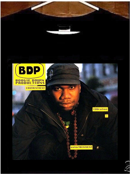 KRS ONE T shirt; KRS ONE Boogie Down Productions BDP Edutainment Tee Shirt