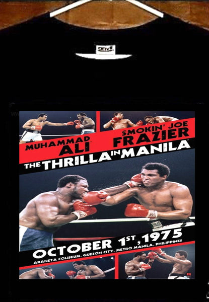 The Thrilla In Manila T shirt; Muhammad Ali vs Joe Frazier T shirt