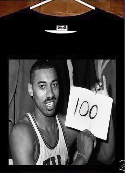 Wilt Chamberlain T Shirt; Wilt Chamberlain 100 Tee Shirt