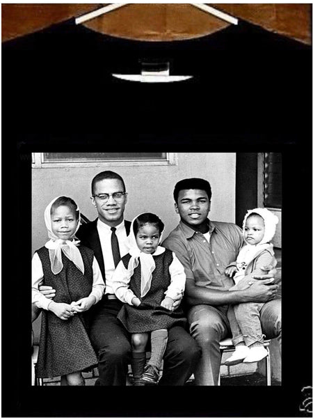 Muhammad Ali T shirt; Young Muhammad Ali Young Malcom X with Kids Tee Shirt