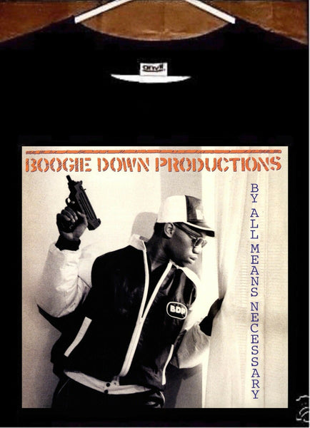 KRS ONE T shirt; Boogie Down Productions By All Means Necessary Tee Shirt