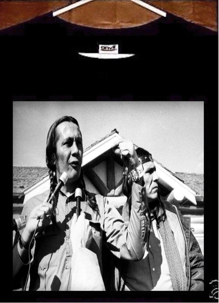 Russell Means T shirt; AIM 1973 Wounded Knee Russell Means Tee shirt