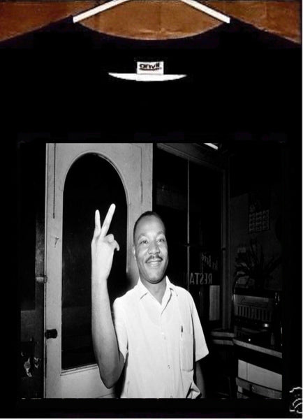 Martin Luther King Jr T shirt; Martin Luther King Jr Peace Sign Tee Shirt