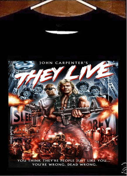 They Live T shirt; John Carpenters They Live Tee Shirt