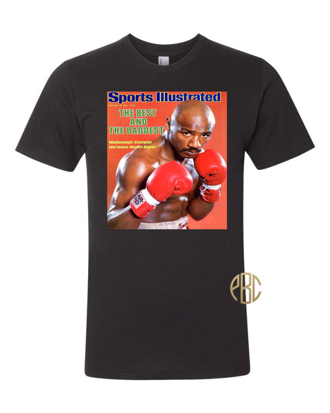 Marvin Hagler T shirt; Marvin Hagler Sports Illustrated T Shirt